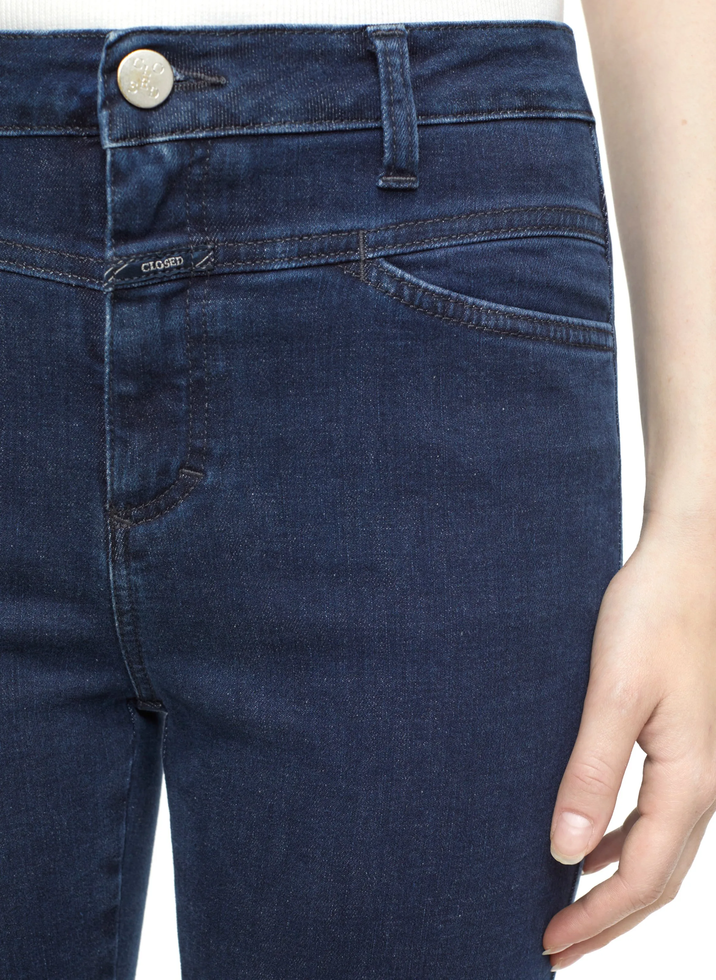 CLOSED SKINNY PUSHER  VAQUERO SKINNY DE ALGODóN ORGáNICO EN AZUL