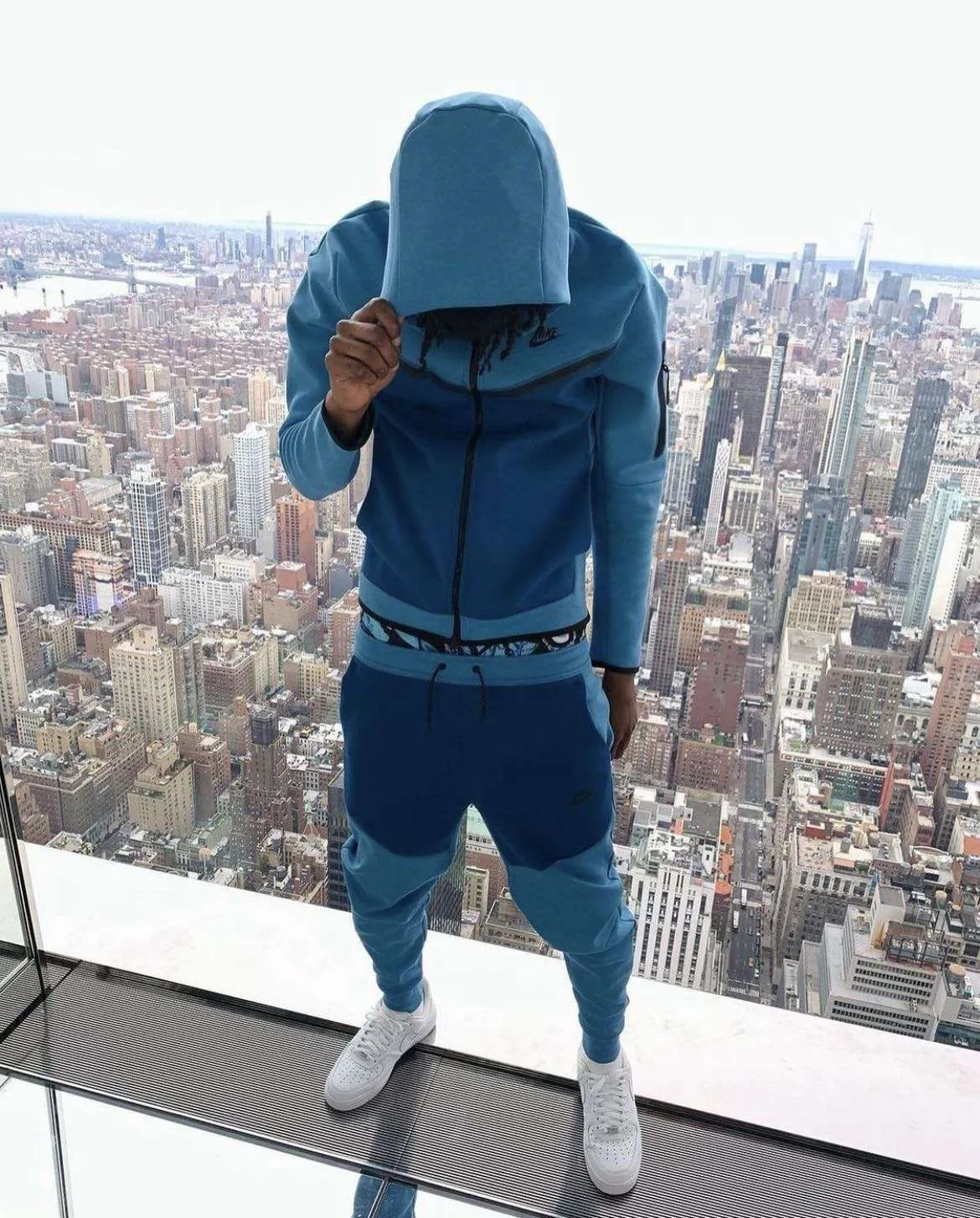 Conjunto de Chándal Nike Tech Fleece Azul