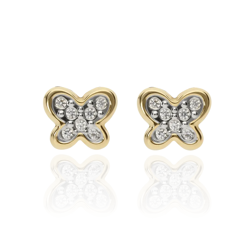 CONJUNTO "MARIPOSAS" ORO 18K