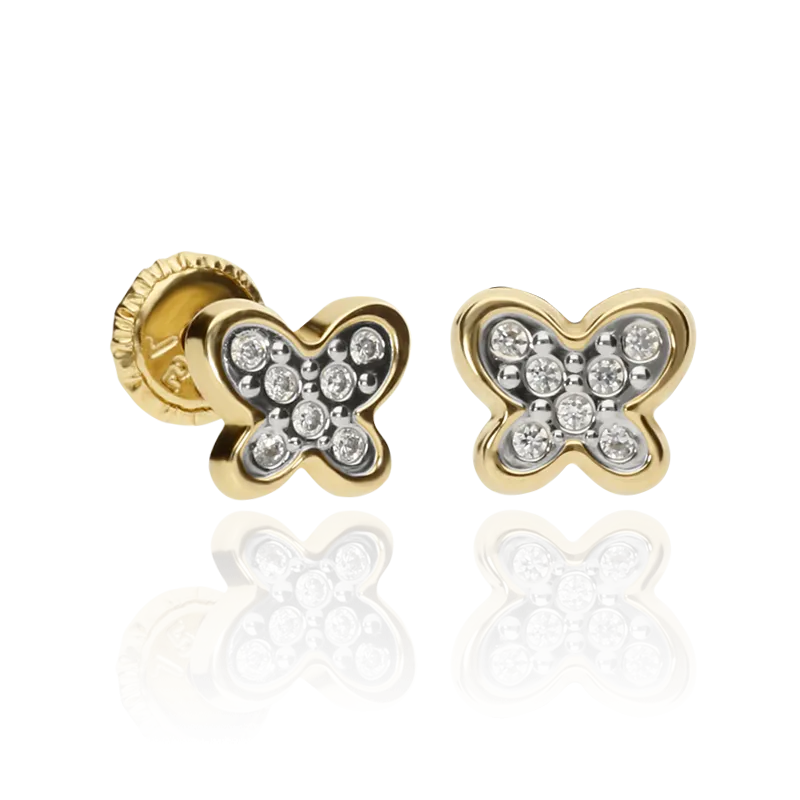 CONJUNTO "MARIPOSAS" ORO 18K