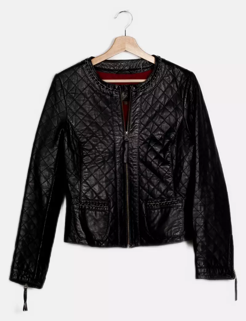 Cortefiel Chaqueta biker Piel