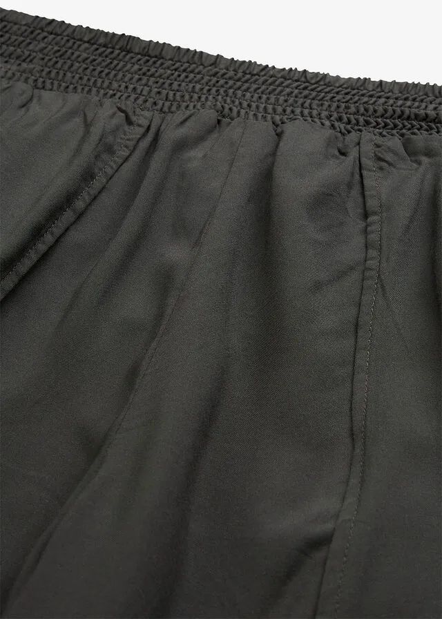Culotte hasta la pantorrilla con cinturilla cómoda pizarra