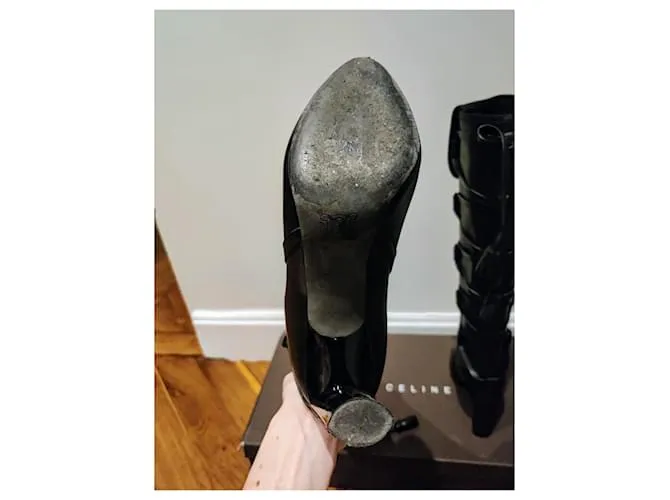 Céline botas altas celine Negro 