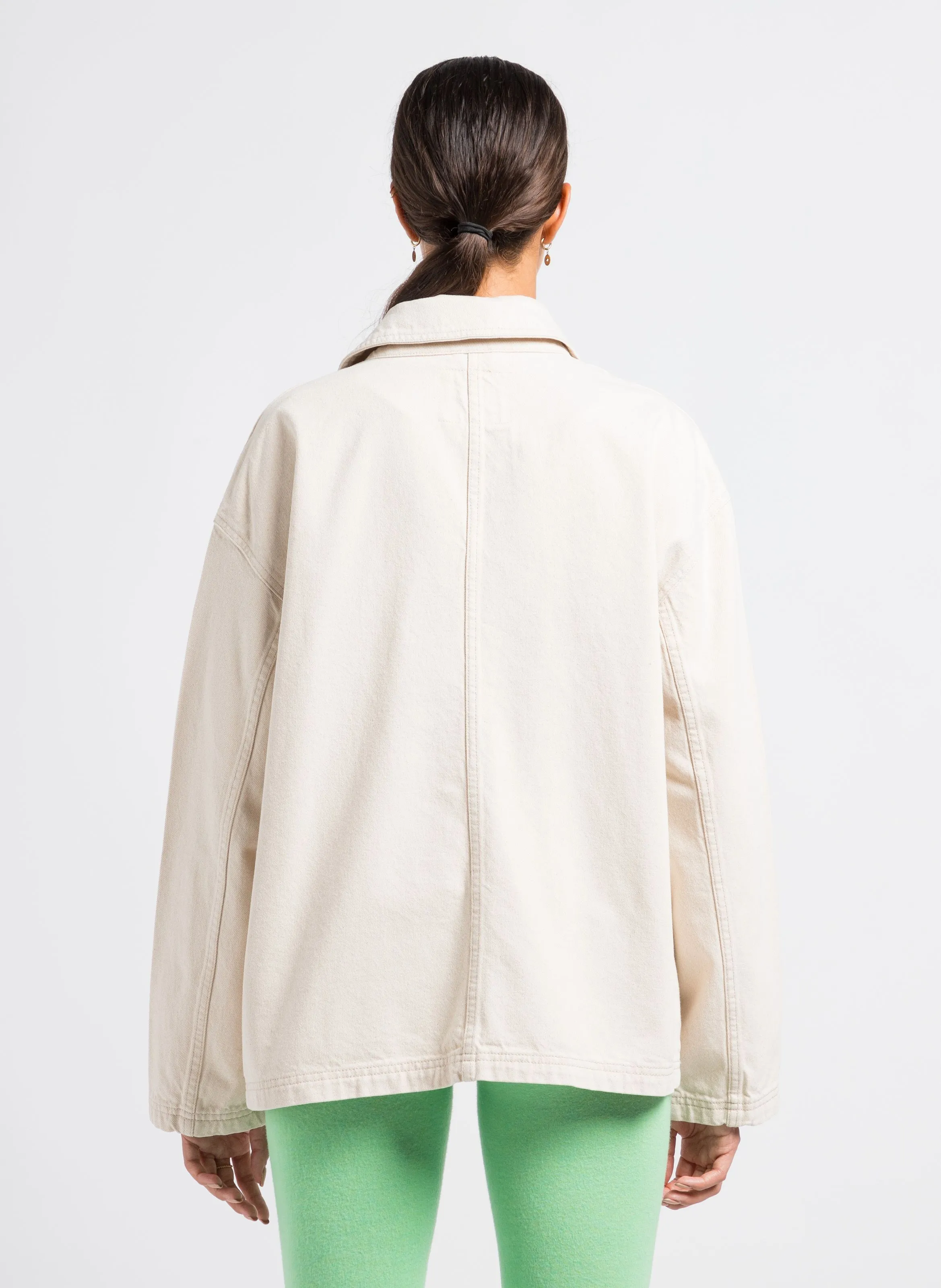 DATCITY  CHAQUETA DE ALGODóN CON CUELLO CLáSICO EN BEIGE