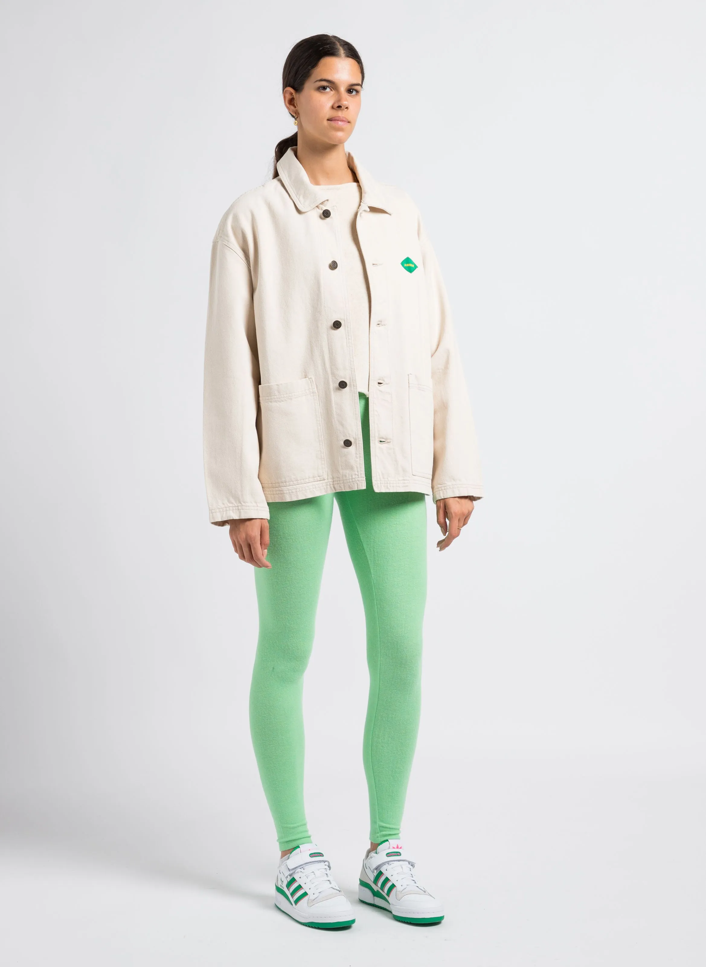 DATCITY  CHAQUETA DE ALGODóN CON CUELLO CLáSICO EN BEIGE