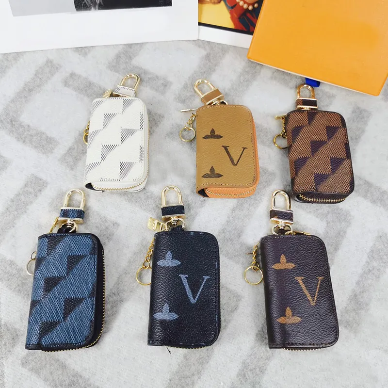 Diseñador de moda Pu Llaveros Llavero Hombres Mujeres Bolsas Colgante Hebilla Llavero Coche Colgante de cuero hecho a mano Llave