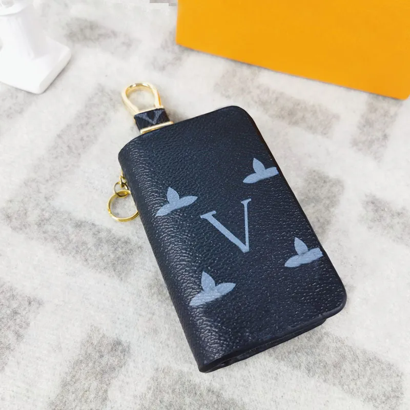 Diseñador de moda Pu Llaveros Llavero Hombres Mujeres Bolsas Colgante Hebilla Llavero Coche Colgante de cuero hecho a mano Llave