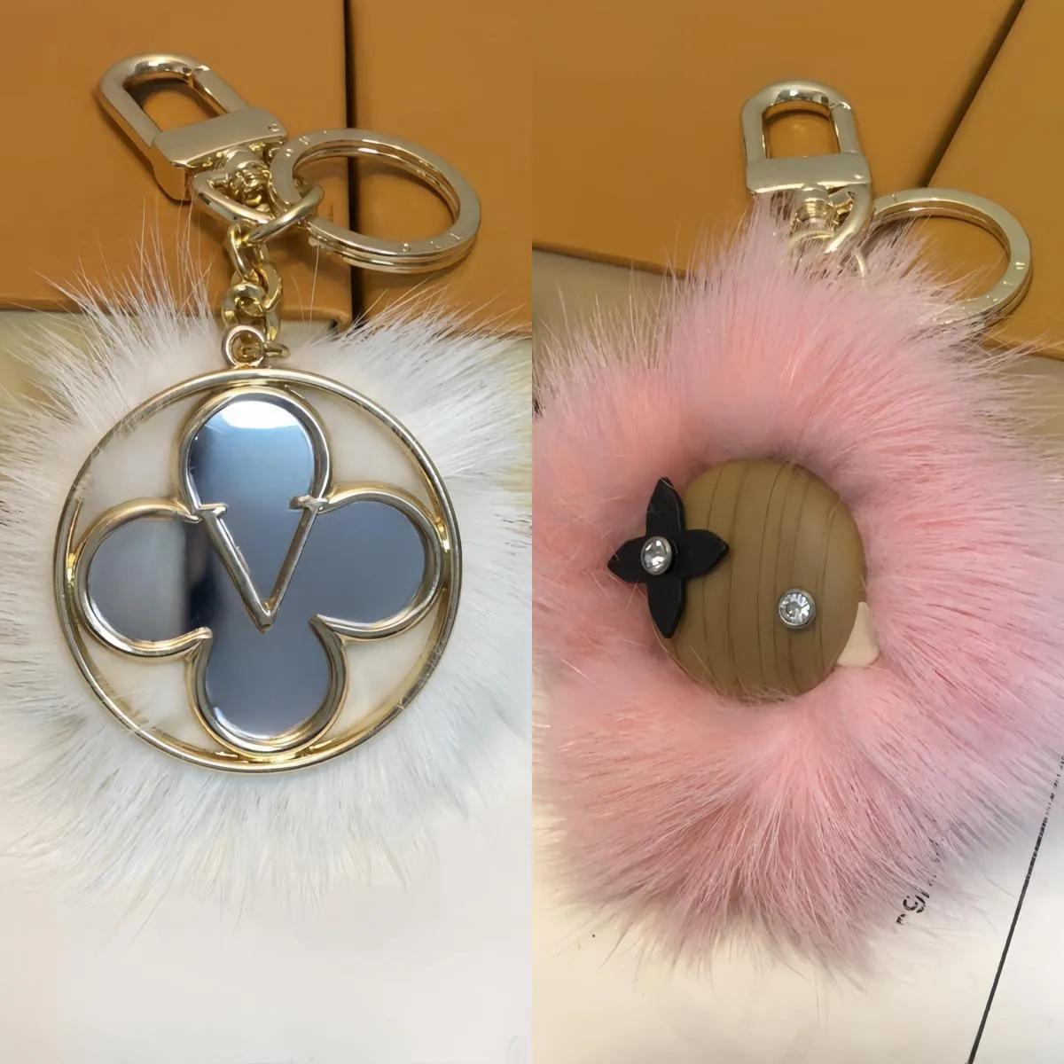 Diseñador Keychain Classic Exquisito Fashion Luxury Keychain de alta calidad Bags de cuero unisex Lanyard Garalina de llavero co