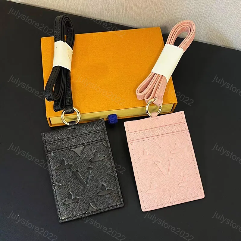 Diseñador Pu Llavero Mujeres Hombres Cordones para billeteras Titulares de tarjetas Llavero de moda para hombres Llaveros de mon