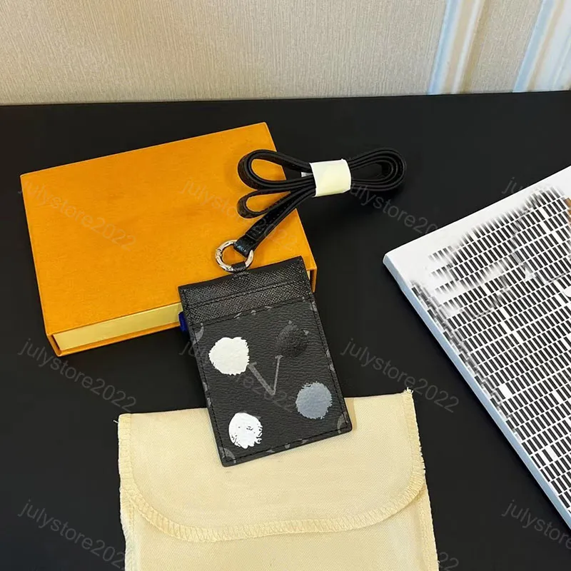 Diseñador Pu Llavero Mujeres Hombres Cordones para billeteras Titulares de tarjetas Llavero de moda para hombres Llaveros de mon