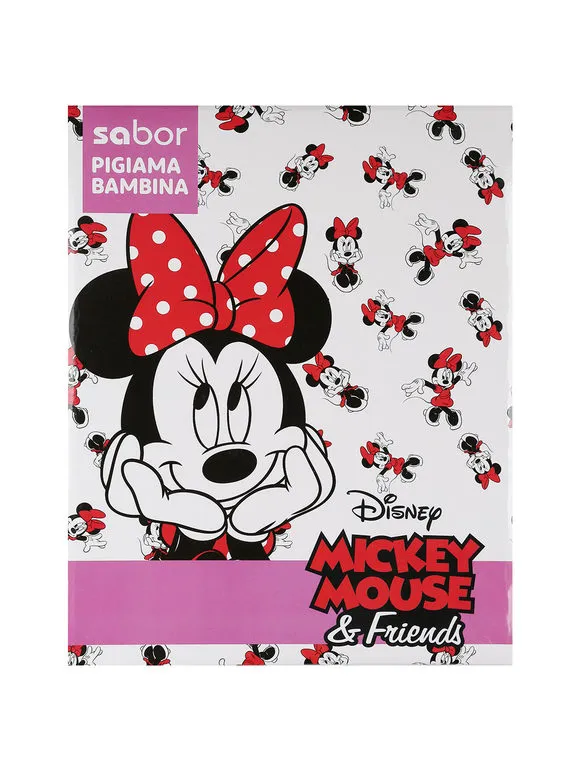 Disney Pijama largo Minnie para niña en cálido algodón