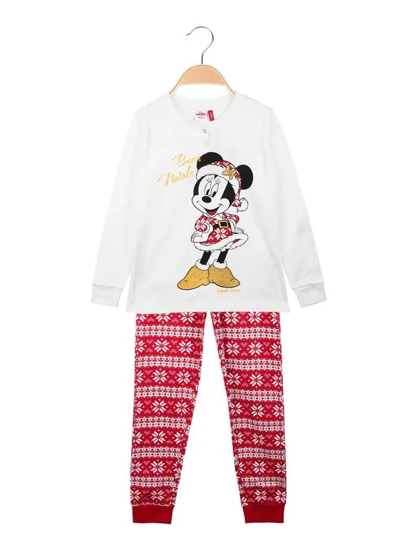 Disney Pijama navideño para niña en cálido algodón