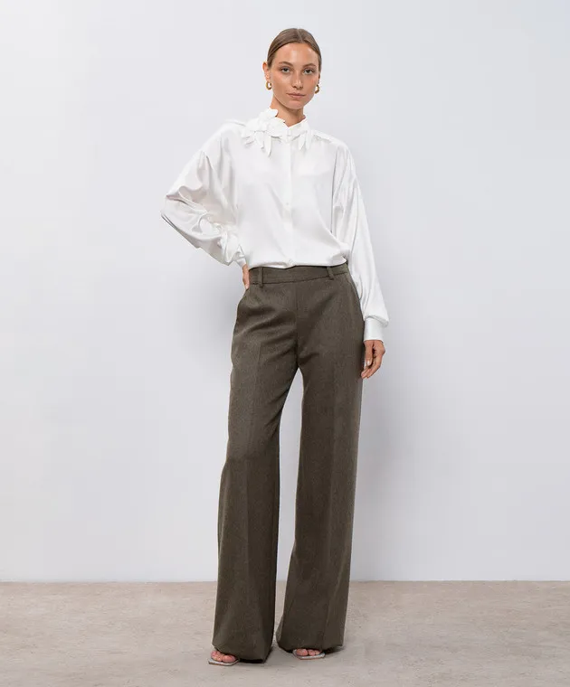 Ermanno Scervino Green pants with wool
