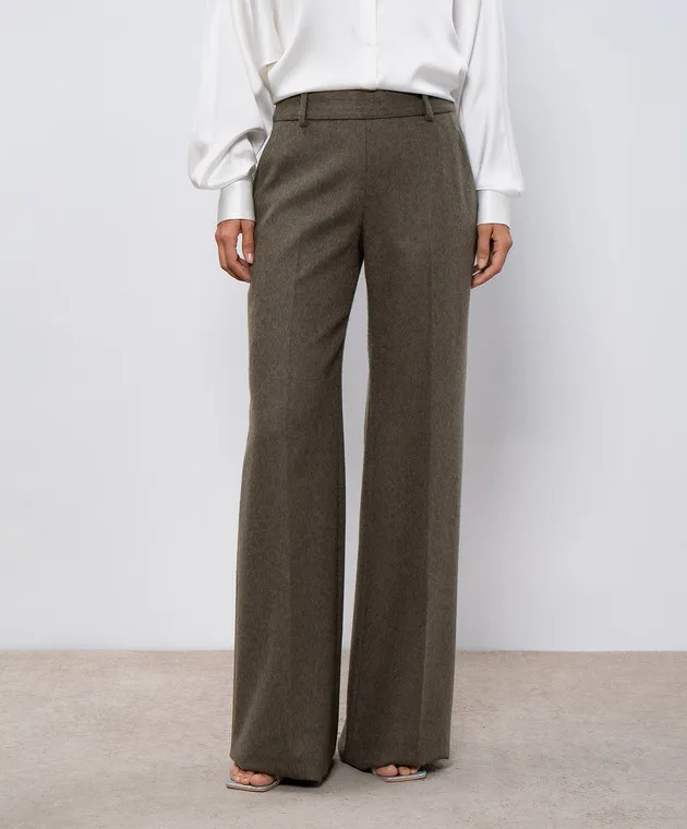 Ermanno Scervino Green pants with wool