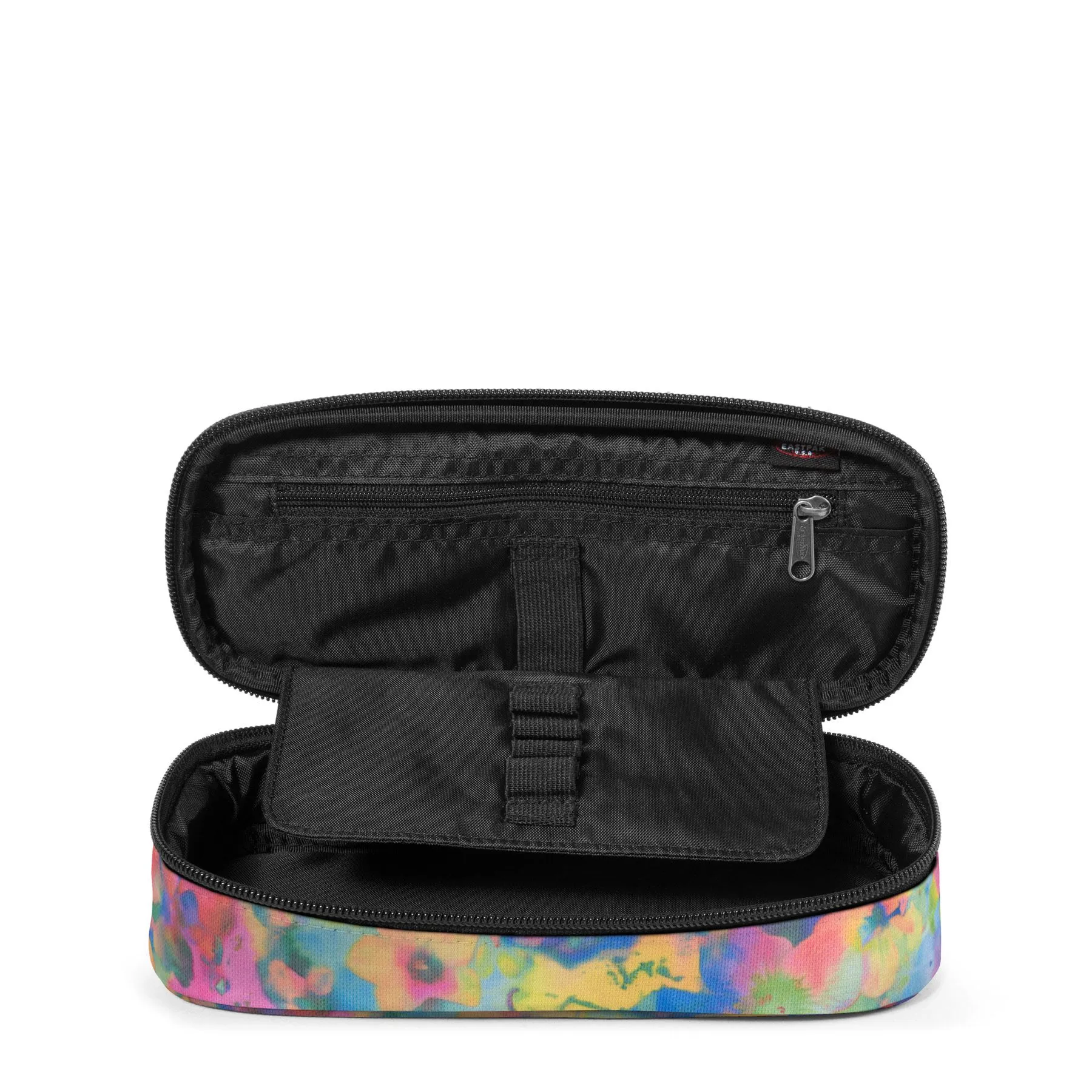 ESTUCHE ESCOLAR EASTPAK PLUMIER OVAL SINGLE EK000717 2O5 FLOWER BLUR MIX ESTAMPADO FLORAL