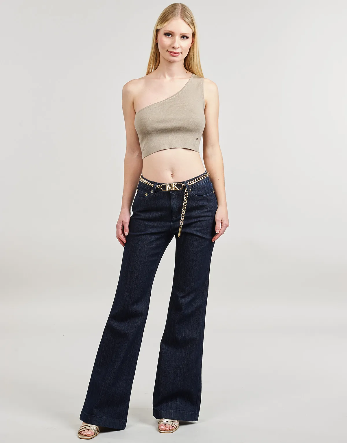 FLARE CHAIN BELT DNM JEAN