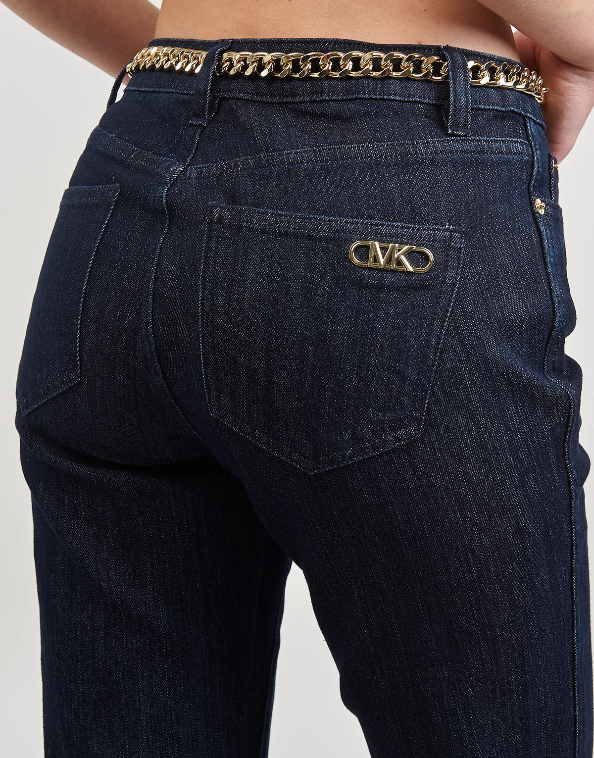 FLARE CHAIN BELT DNM JEAN