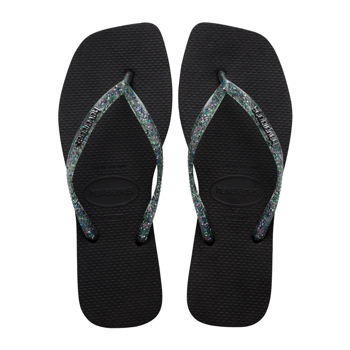 Flip Flops Slim Square Metallic