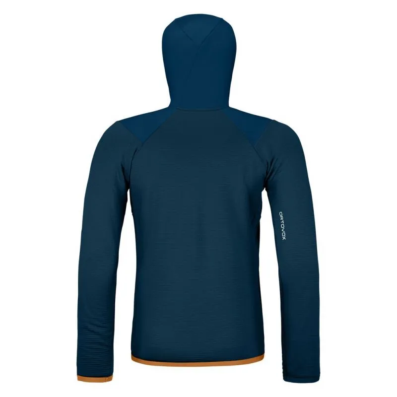 Forro polar para hombre Ortovox FLEECE GRID HOODY M (deep ocean)