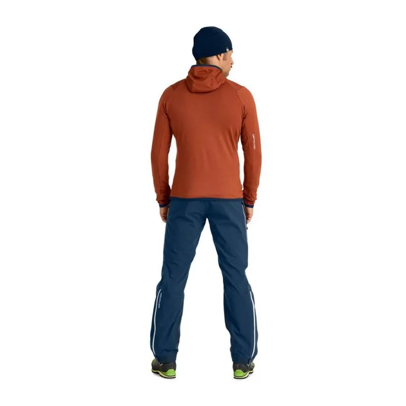 Forro polar para hombre Ortovox FLEECE GRID HOODY M (deep ocean)