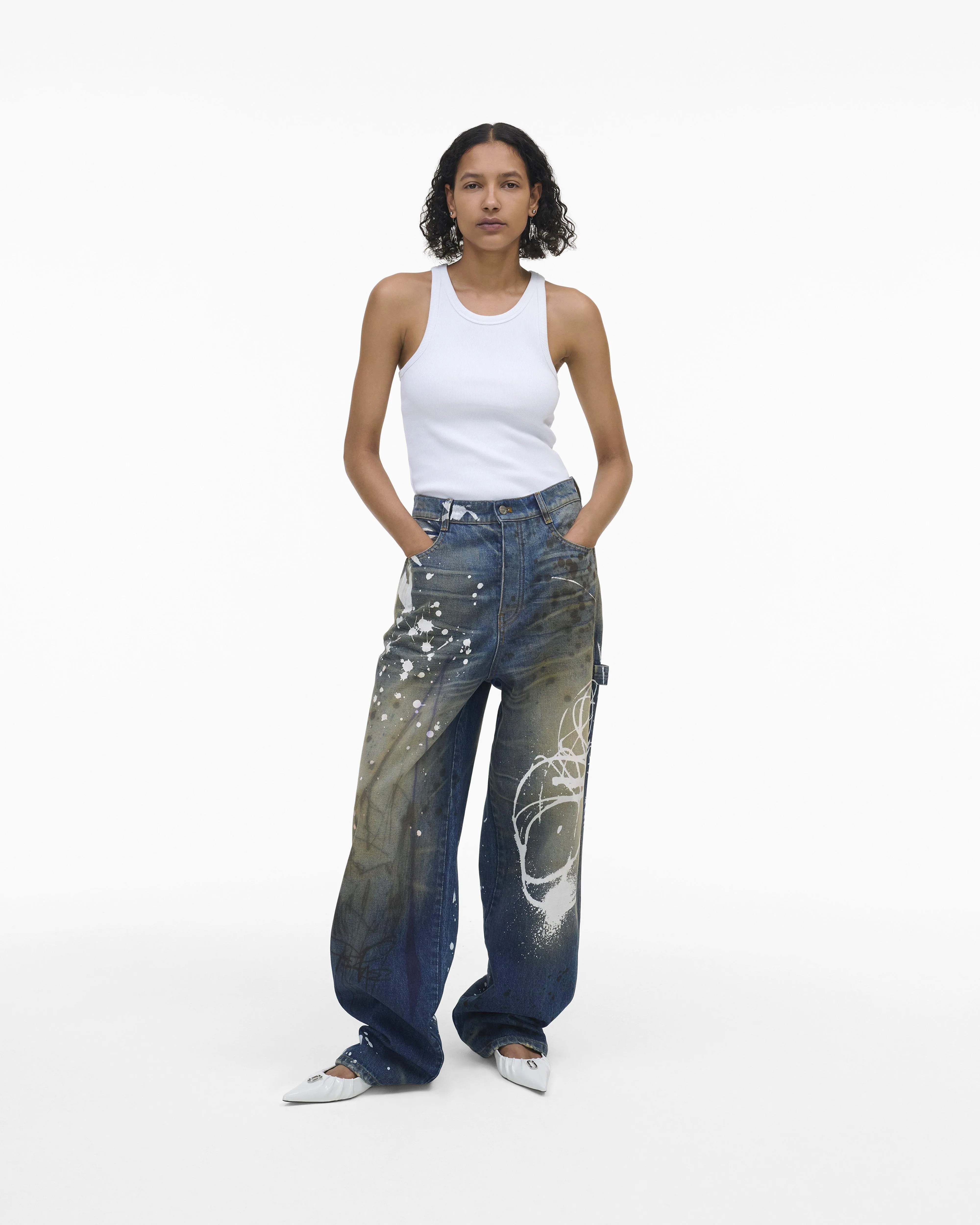 Futura x Marc Jacobs Painted Oversized Jean