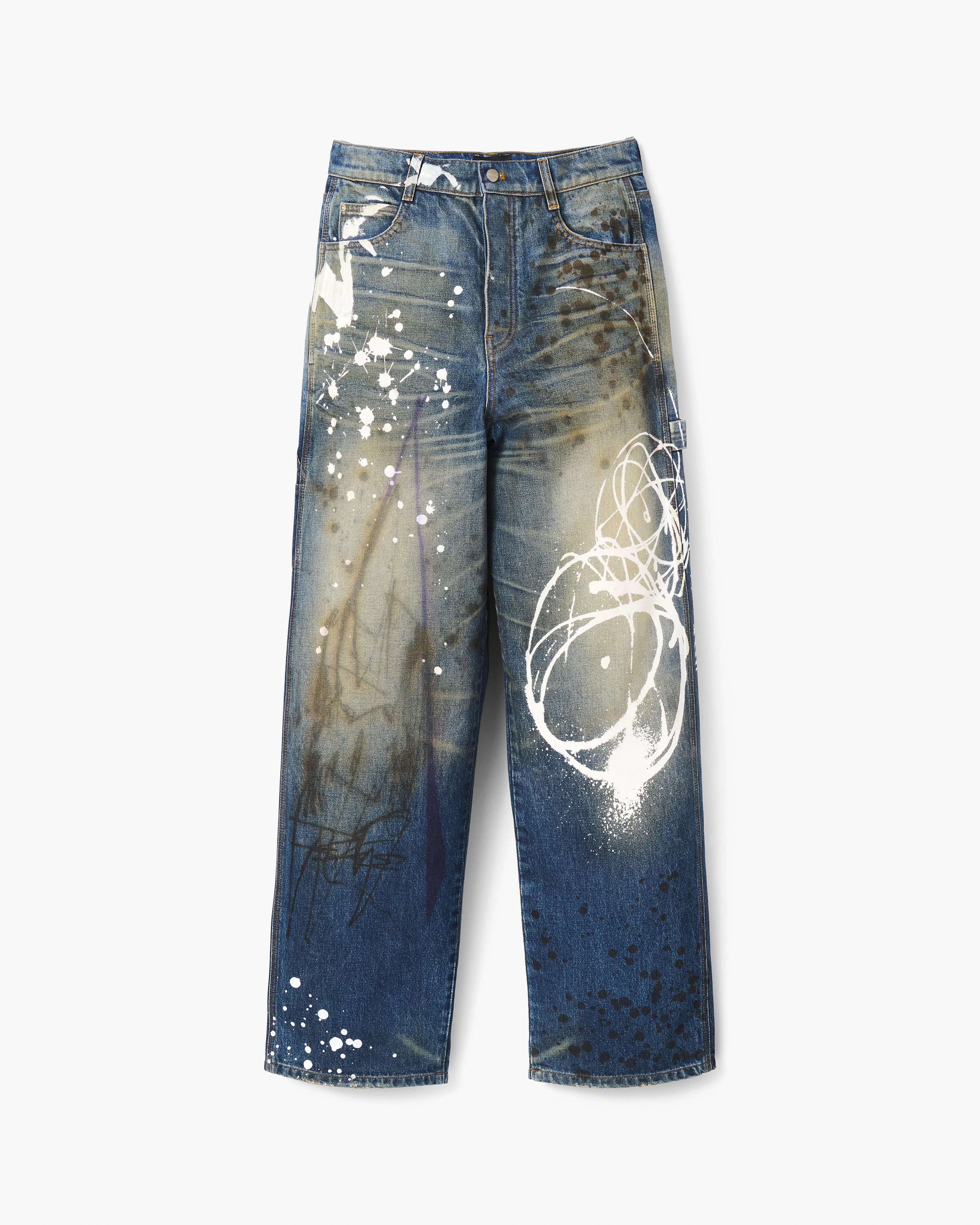 Futura x Marc Jacobs Painted Oversized Jean