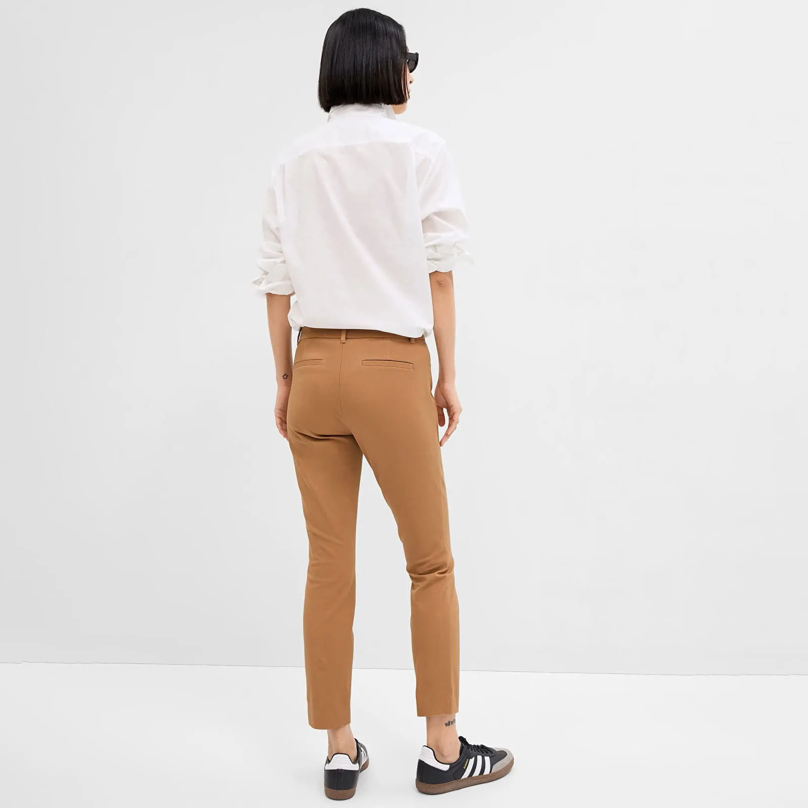 GAP Pants Skinny Ankle Bistrech Pants Camel Hair 2