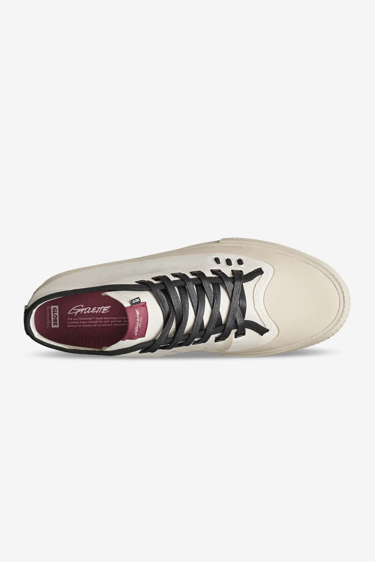 GILLETTE MID  CREAM/BLACK  SKATE SHOES