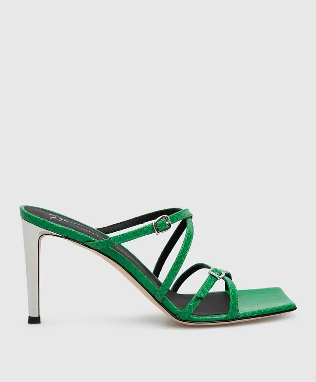 Giuseppe Zanotti Green leather sandals