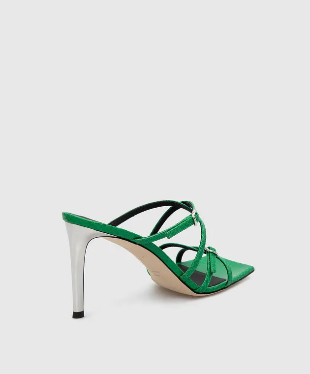 Giuseppe Zanotti Green leather sandals