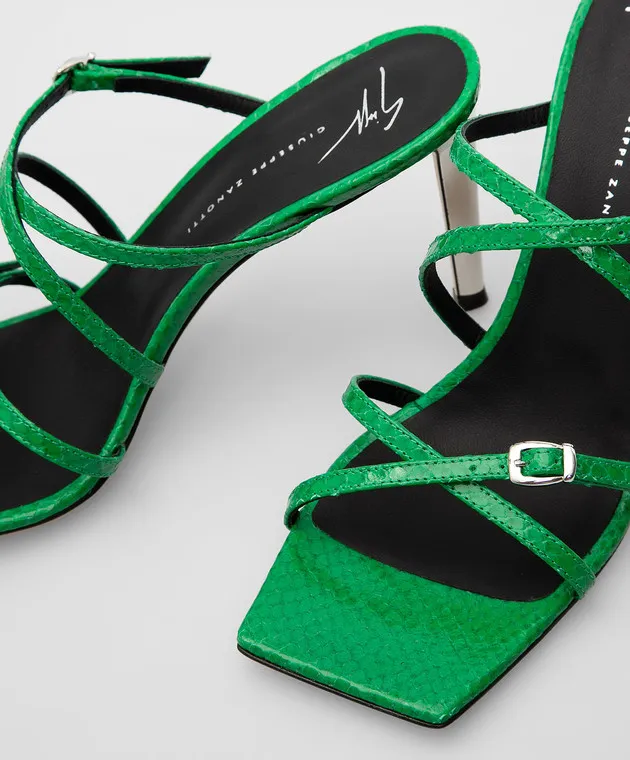 Giuseppe Zanotti Green leather sandals