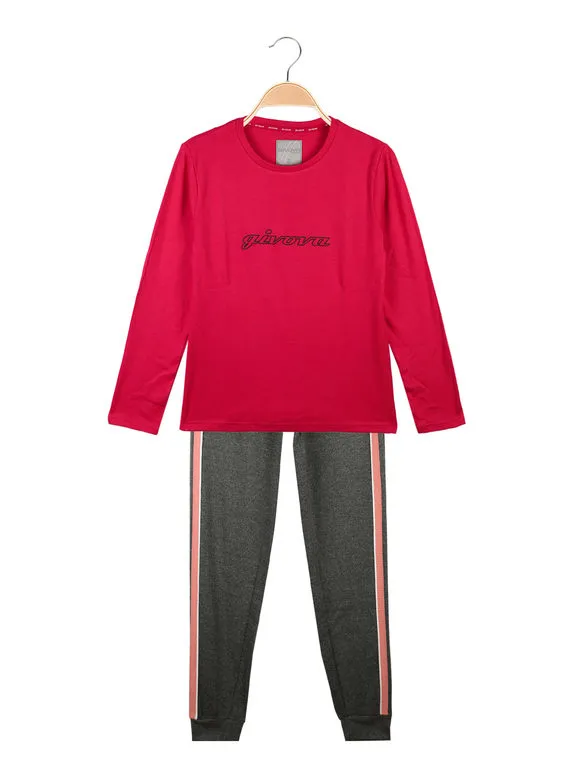 Givova Pijama de algodón cálido para niña