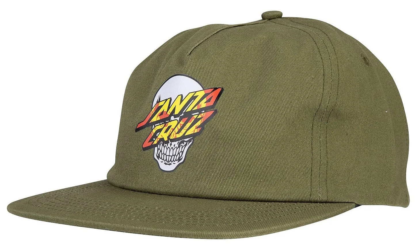 GORRA CON VISERA SANTA CRUZ DRESSEN SKULL DOT  SEA KELP  MEN´S