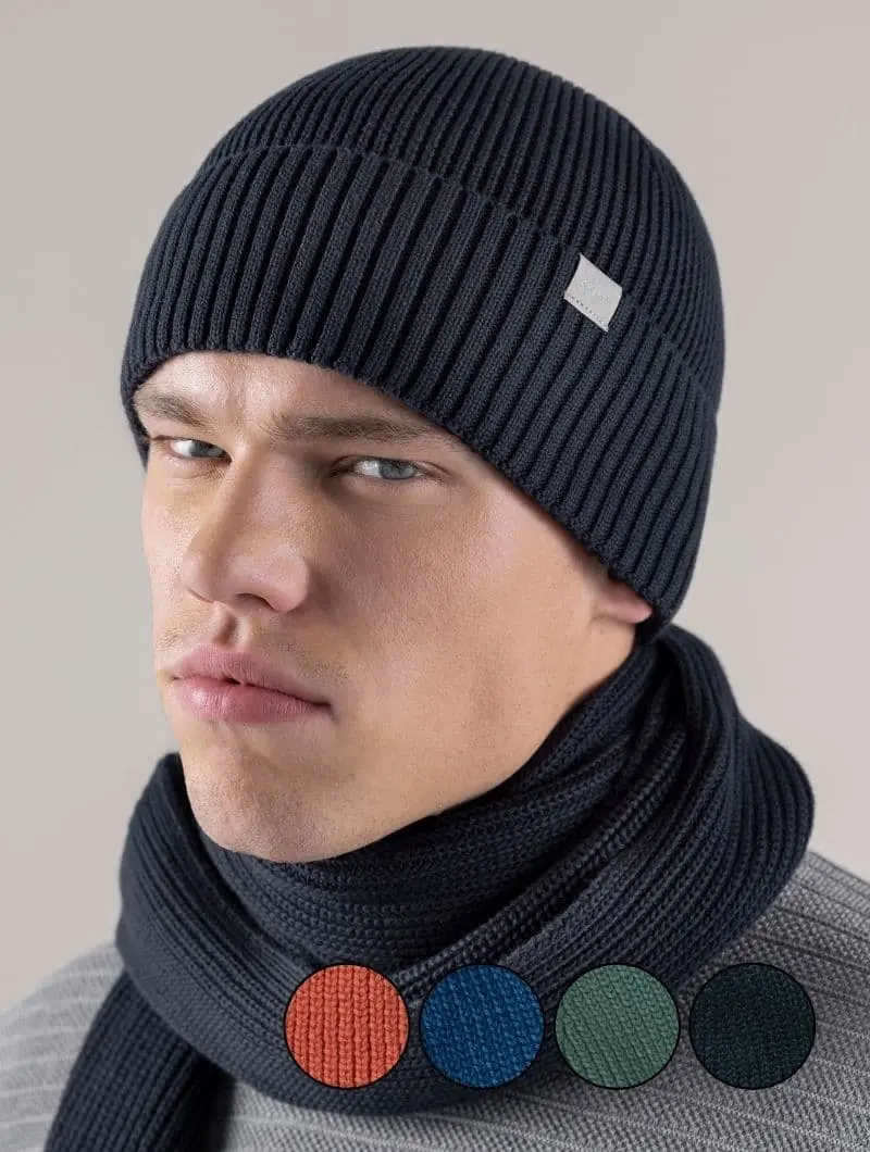 Gorro de punto unisex 100% algodón orgánico