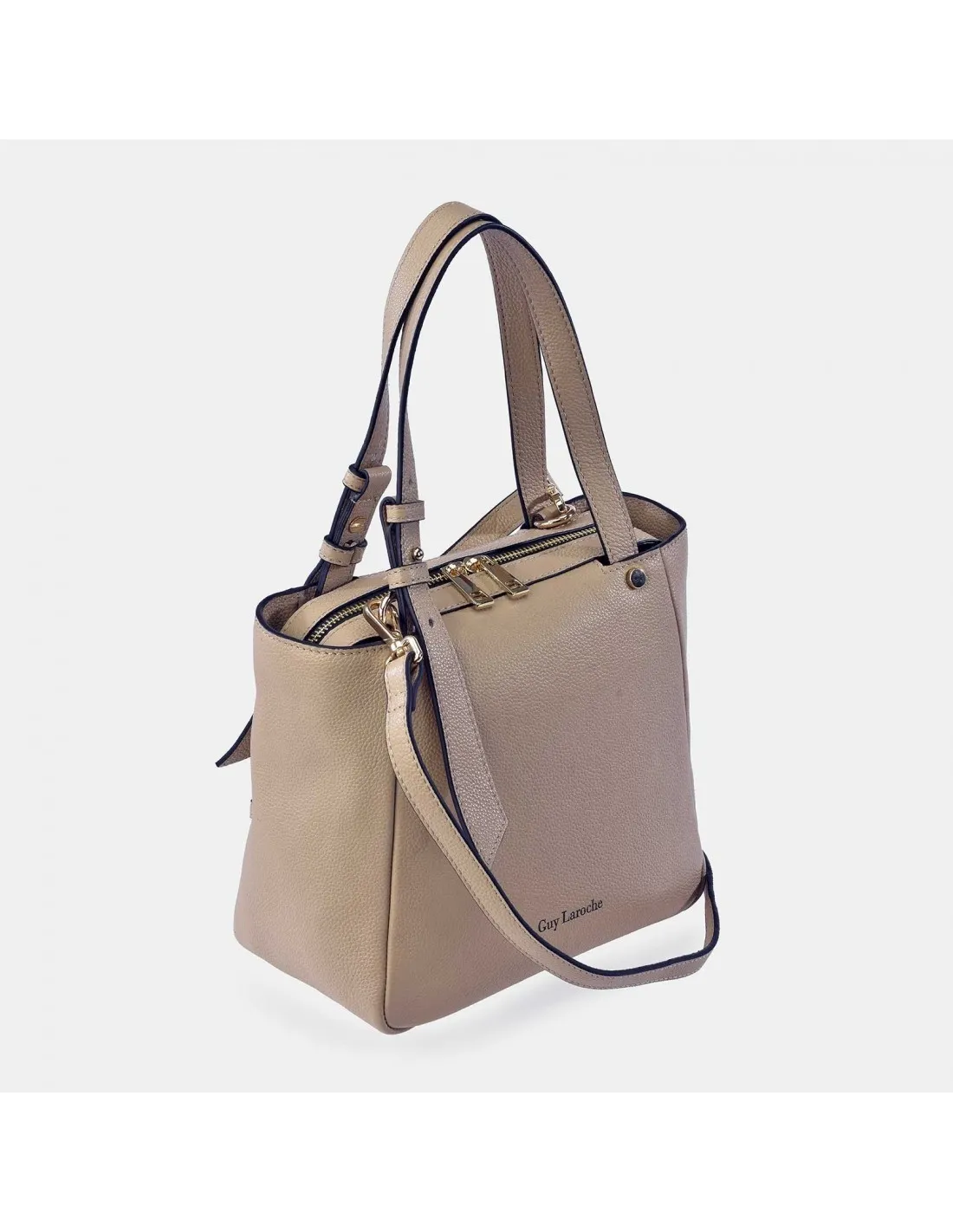 GUY LAROCHE Bolso de mano con bandolera en piel para mujer