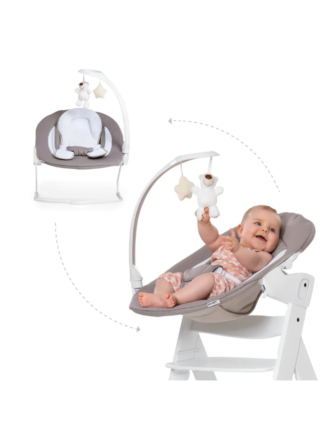 Hamaca bebé Hauck alpha bouncer deluxe sand