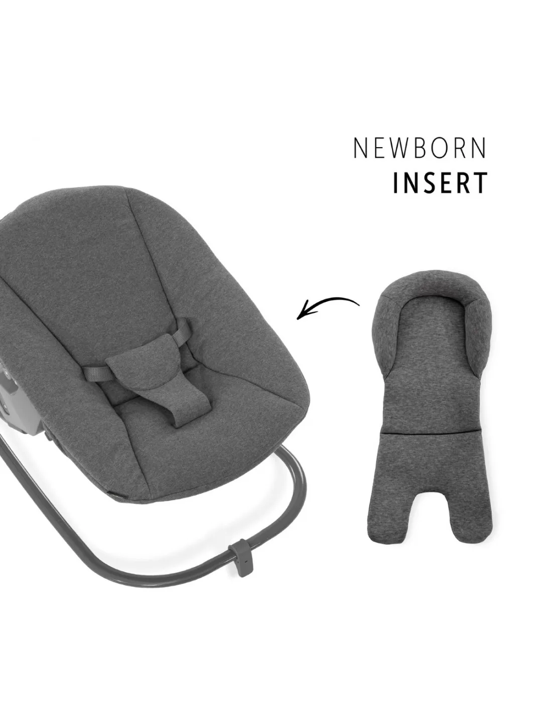 Hamaca bebé Hauck alpha bouncer premium jersey charcoal