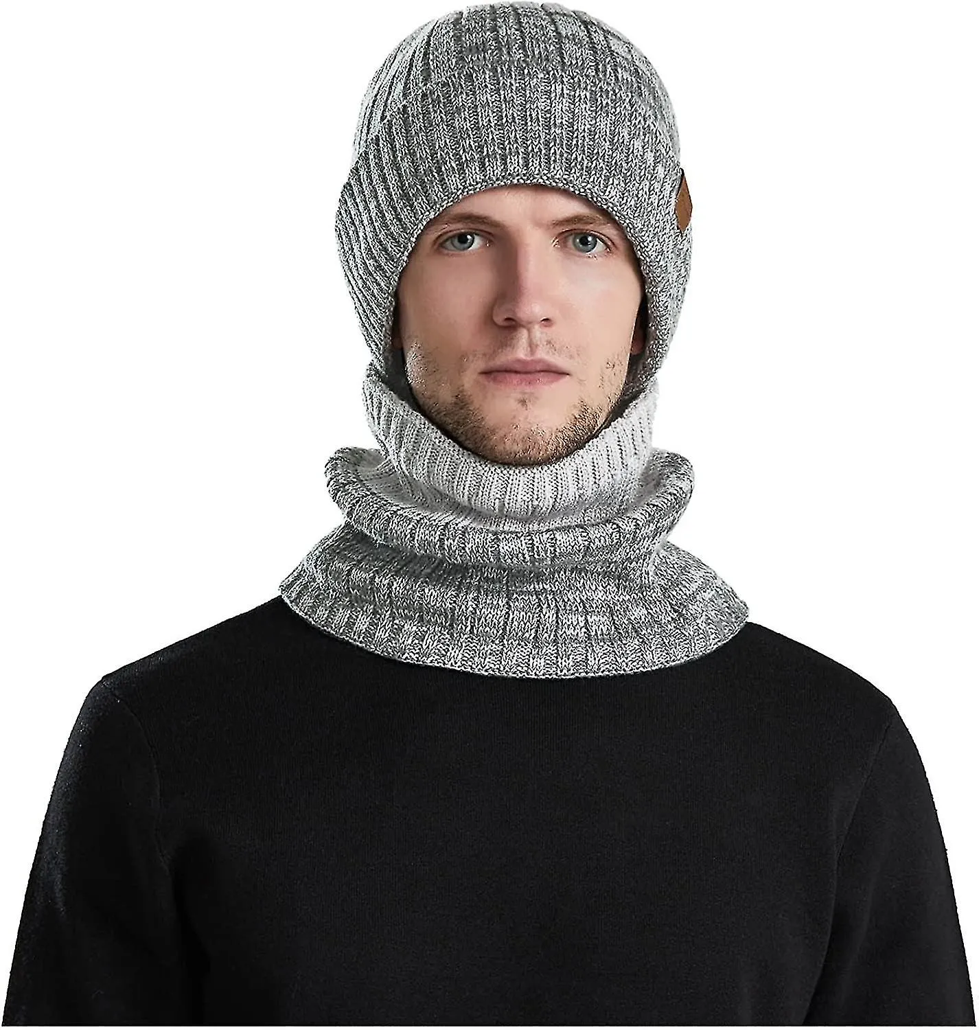 Hat Newborn Boy Mask And Fleece Hood For Adults Knitted And Windproof Hat Scarf Winter Knitted Hats For Men Warm Coif Hats Slip 