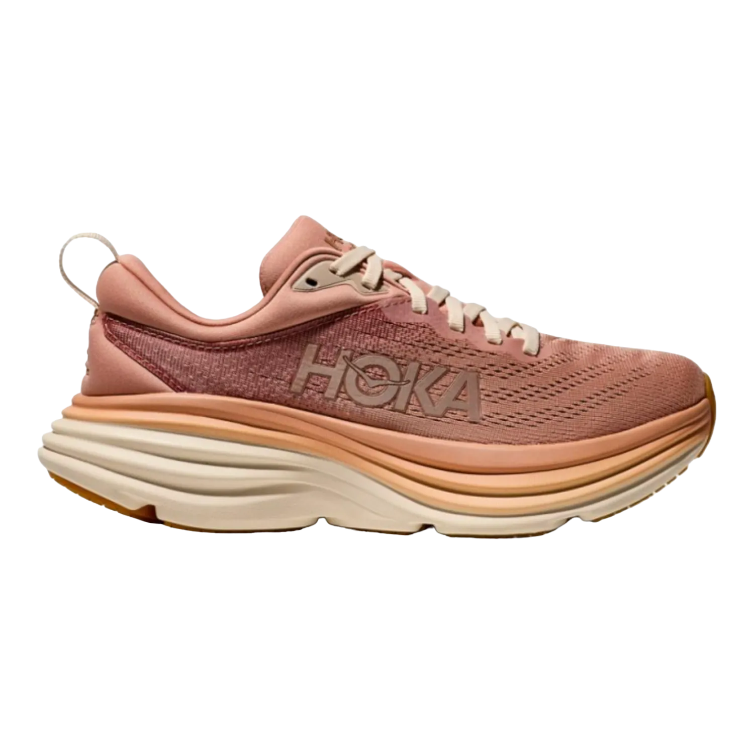 HOKA ONE ONE BONDI 8 SANDSTONE/CREAM FOR WOMEN 1127952SNC
