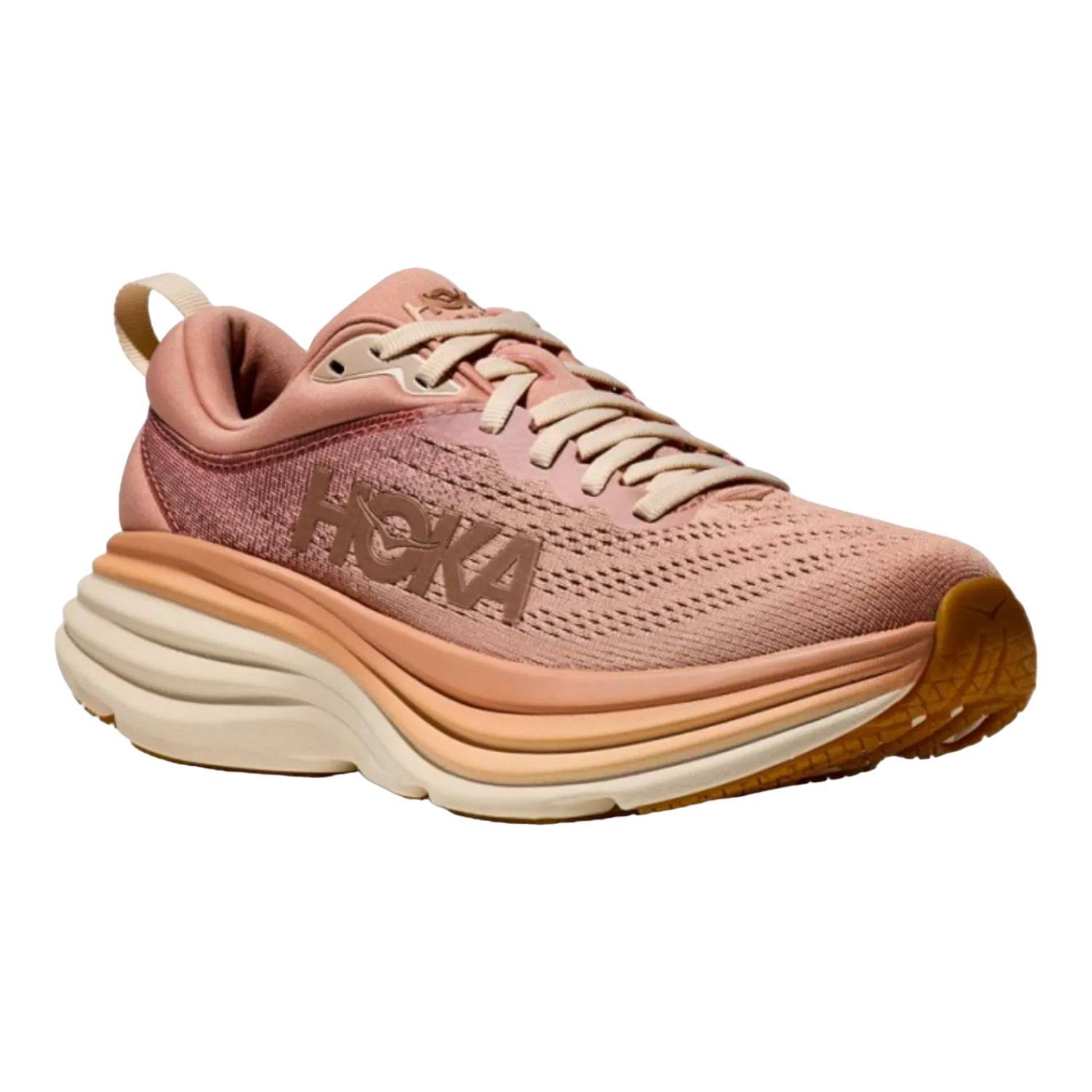 HOKA ONE ONE BONDI 8 SANDSTONE/CREAM FOR WOMEN 1127952SNC