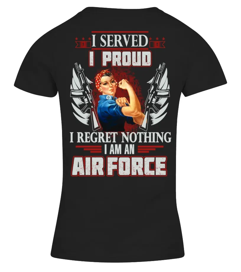 I Am An Air Force Camiseta cuello pico Mujer