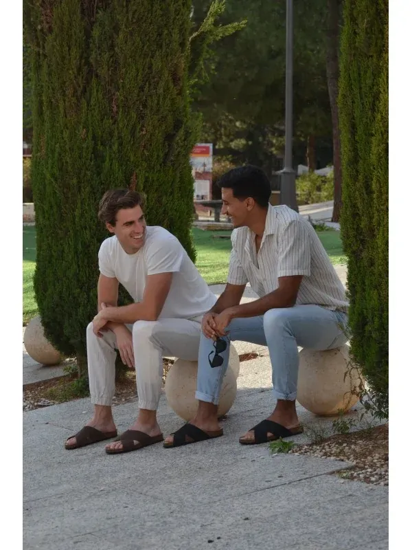 Ibiza Marrón Nobuk Hombre