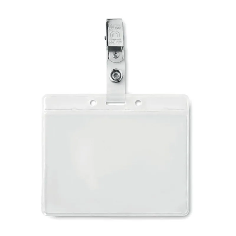 Identificador corporativo transparente PVC