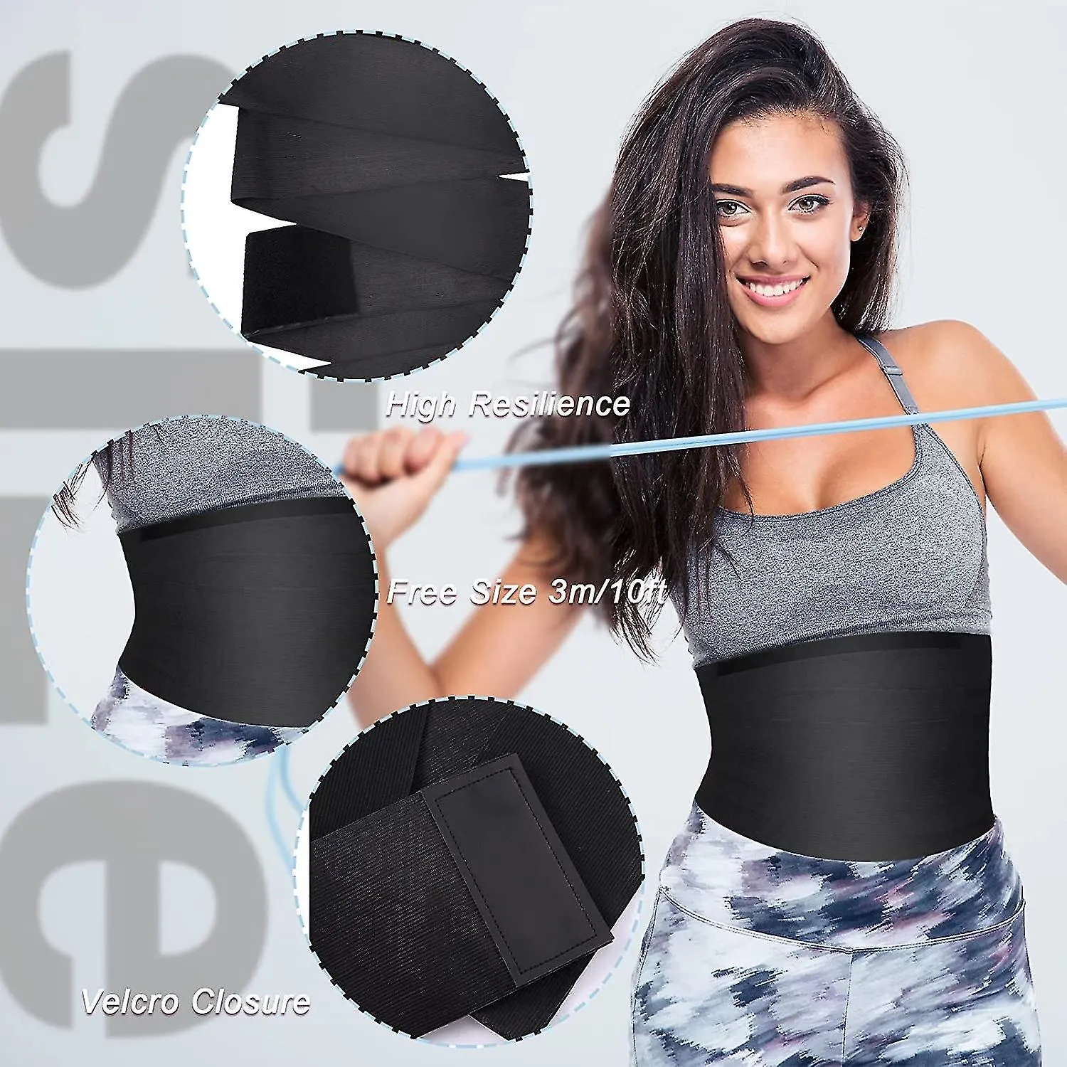 Invisible Women's Body Shaping Tummy Beltdle Wrap Cintura Soporte lumbar