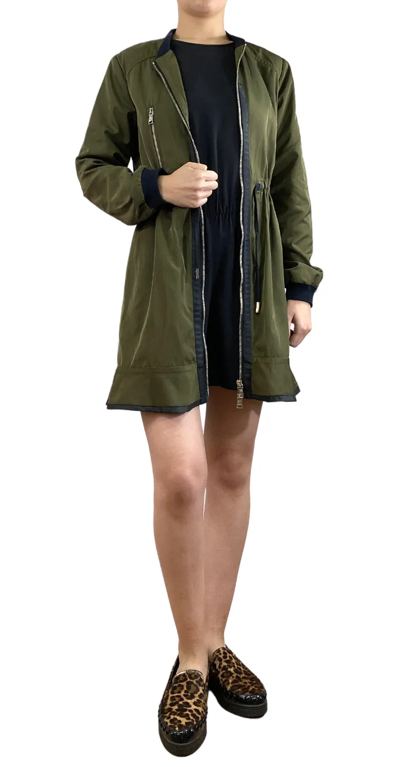 JAZMIN CHEBAR Chaqueta Larga Verde
