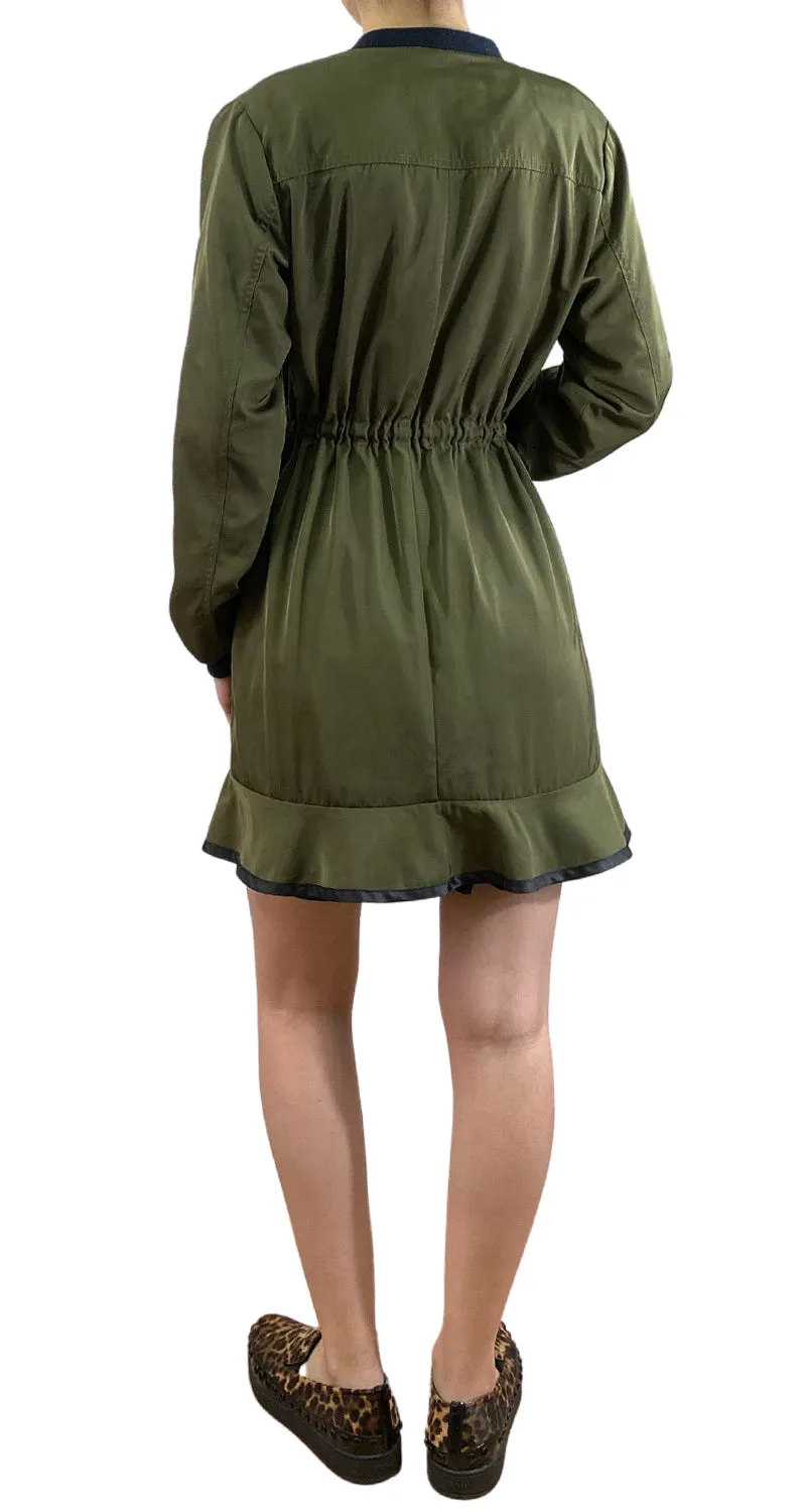 JAZMIN CHEBAR Chaqueta Larga Verde