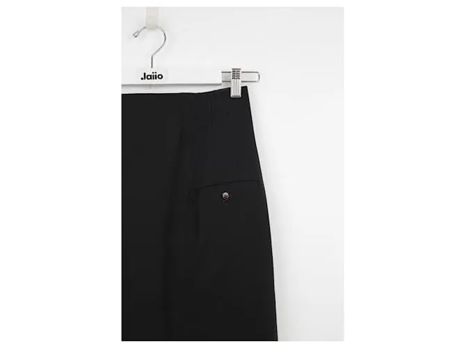 Jean Paul Gaultier falda de lana Negro 