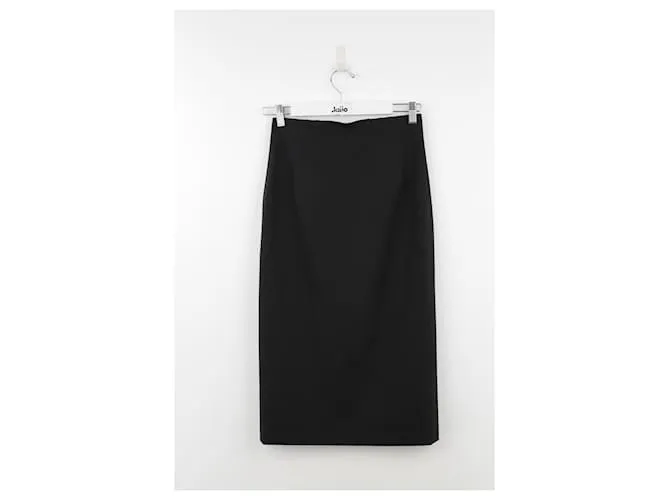 Jean Paul Gaultier falda de lana Negro 