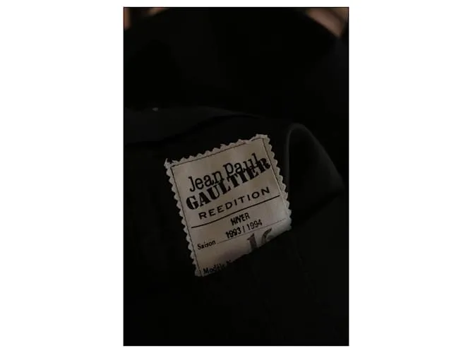 Jean Paul Gaultier falda de lana Negro 