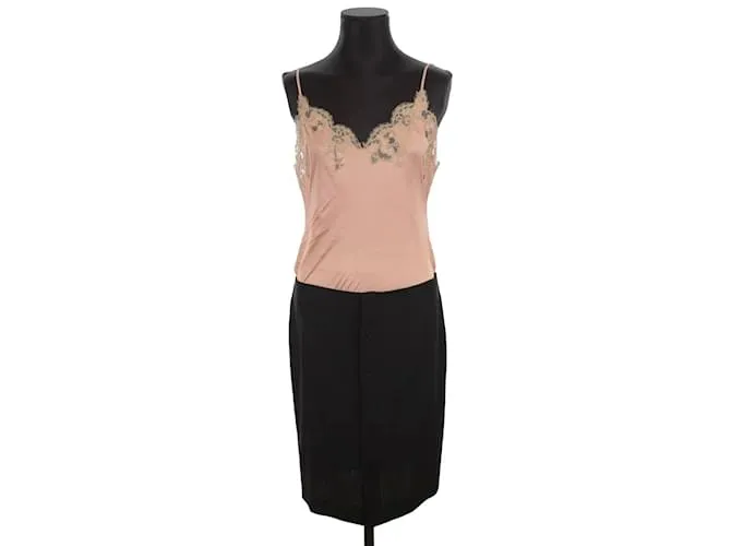 Jean Paul Gaultier Vestido de lana Rosa 